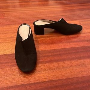 everlane suede mule